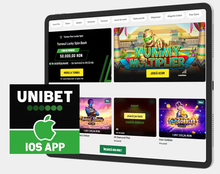 Instalarea aplicației Unibet pe iOS